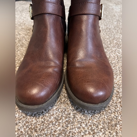 G By Guess Harson Women Riding Boots , Dark Brown - Picture 3 of 9